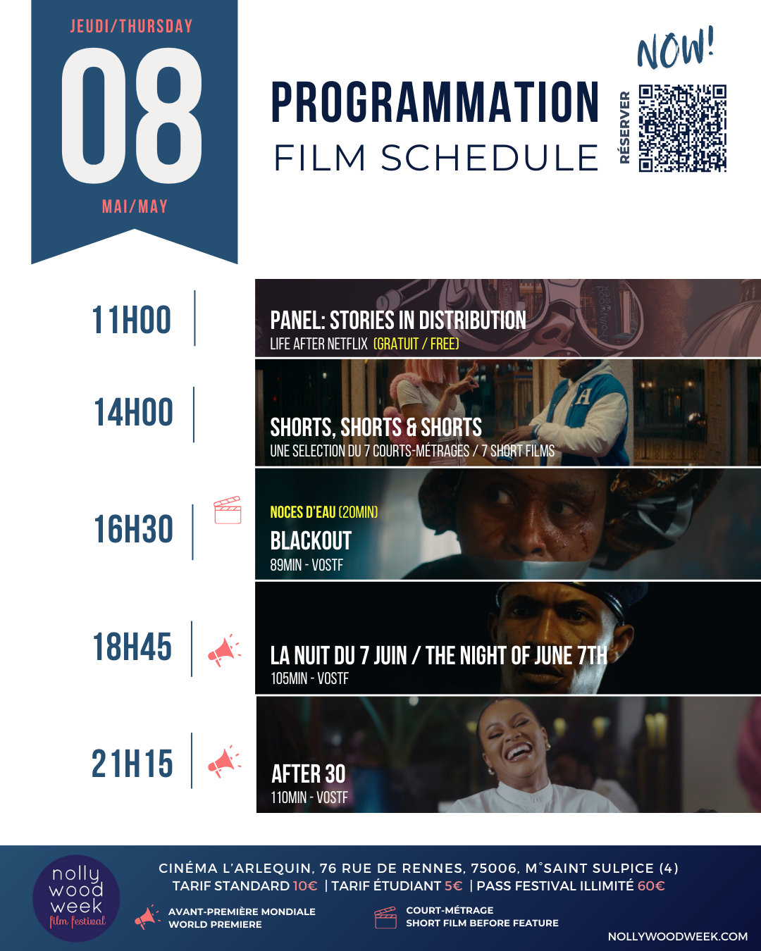 jeudi programme