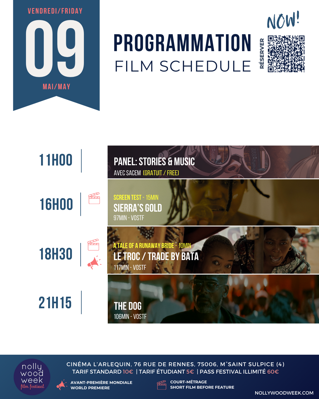 vendredi programme